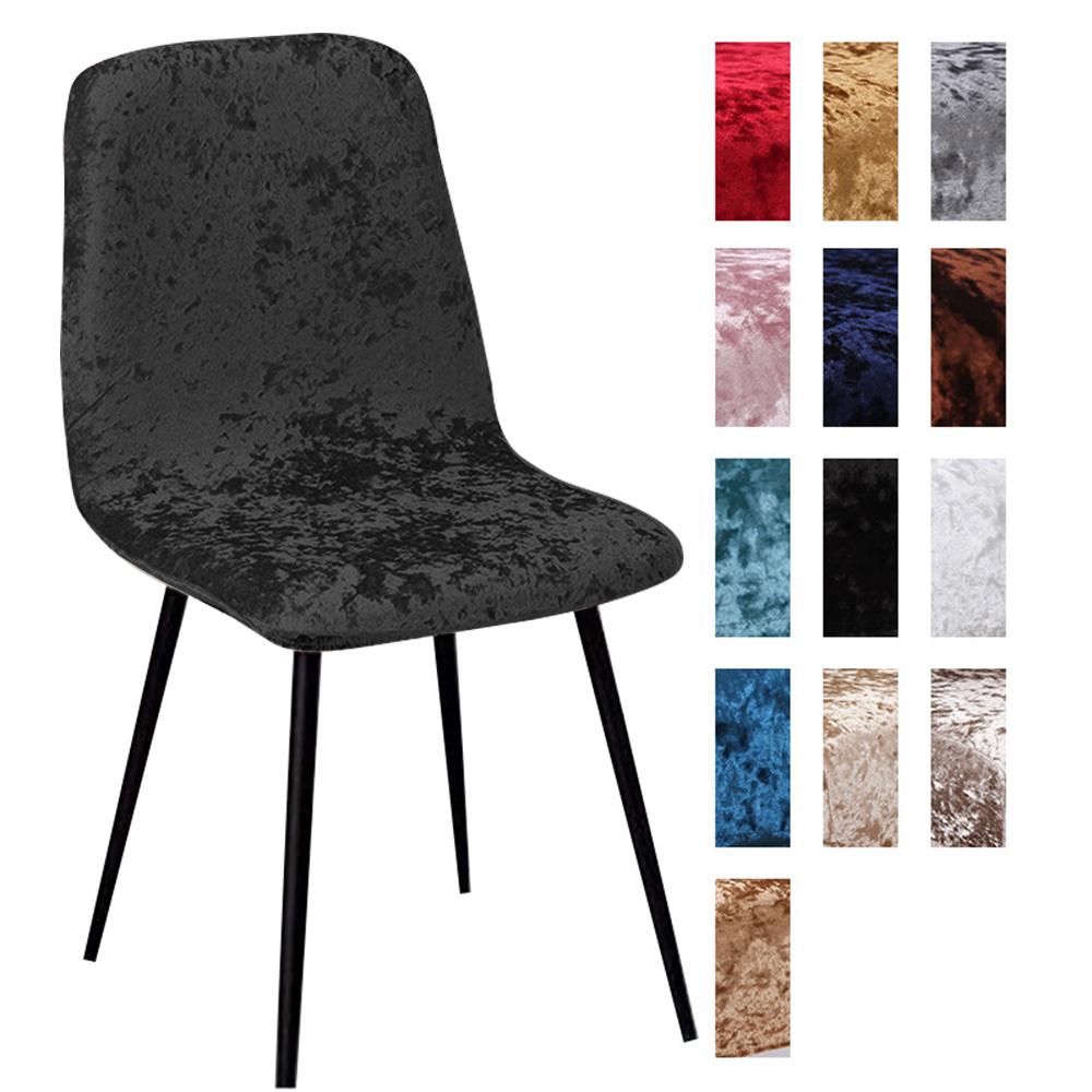 

Блискучий оксамитовий чохол для барного стільця Чохол для барного крісла Короткий чохол для стільця Чохол для сидіння у вітальні чорний