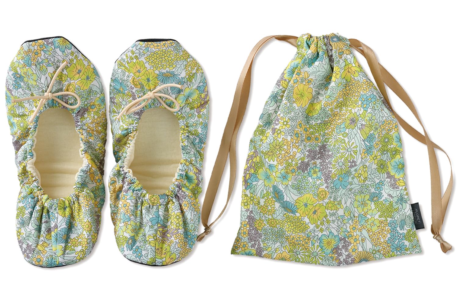 

DDintex FLORET LONDON Портативные тапочки Margaret, Annie, Лайм, примерно 24-24.5 см [Принт Liberty] лаймовый