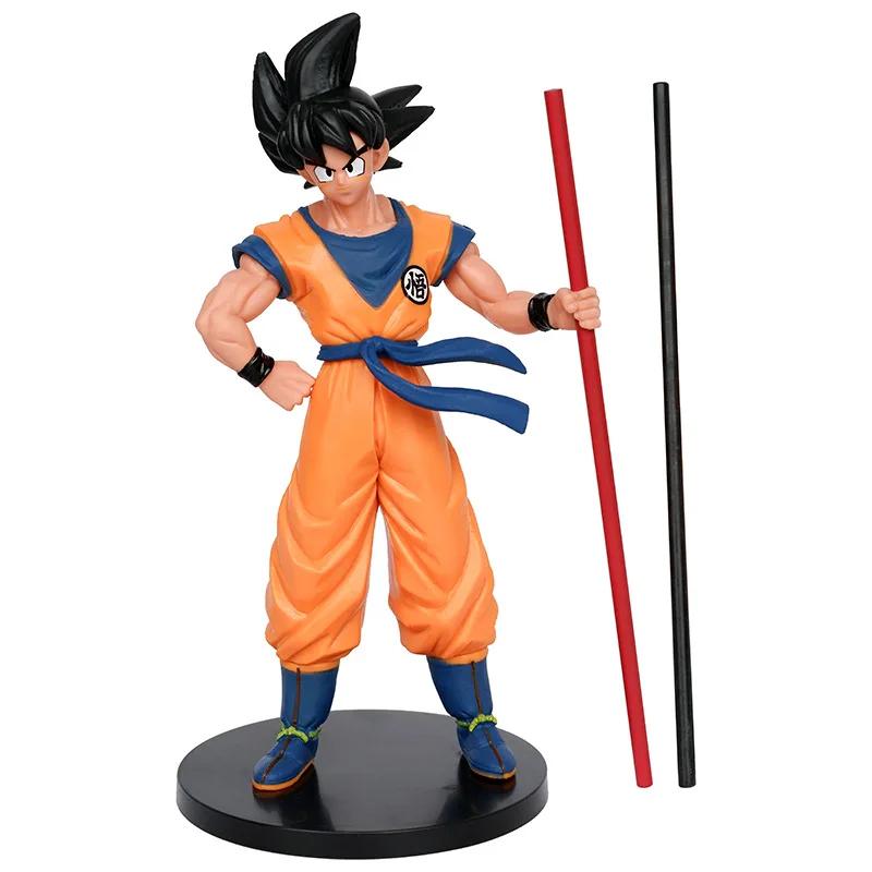 

21cm Dragon Ball Son Goku Super Saiyan Anime Figure Goku DBZ Action Figure Model Xmas Gifts Collectible Figurines statue