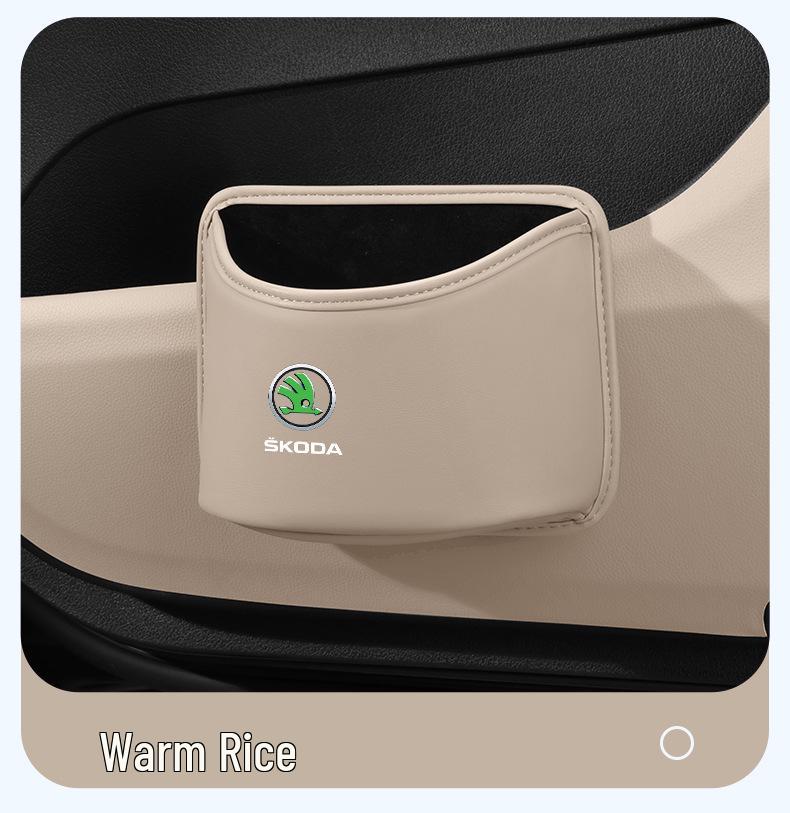 Skoda Car Trash Can & Storage for Octavia/Scala/Kamiq/Superb/Hao Rui/Kodiaq