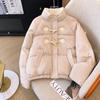 Corner buckle bread clothes winter thickened warm down cotton clothes women's short loose version cotton-padded jacket