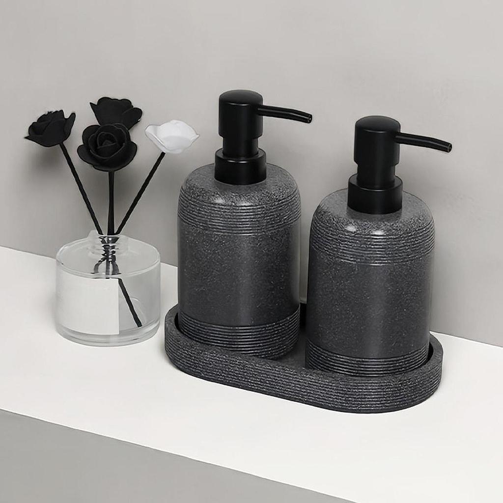 Resin Soap Dispenser Tray Kitchen Seasoning Jar Organizer Bathroom Jewelry Makeup Brushes Perfume Dispenser Tray for Home Decor