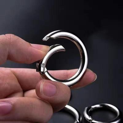 Accessori portachiavi con fibbia a gancio per borsa con anello a molla in lega di zinco