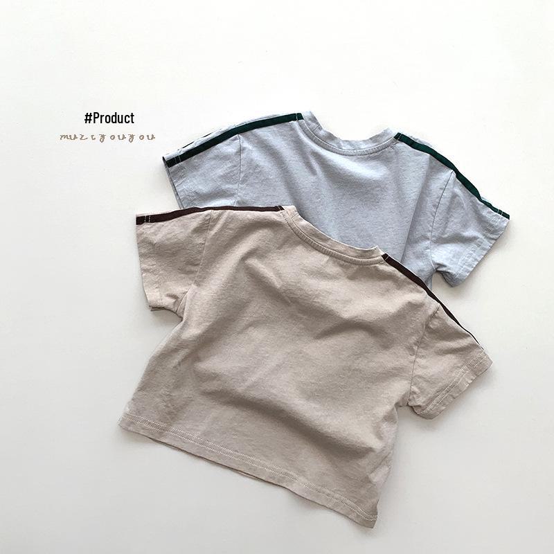 Korean Style Unisex Kids' Summer Casual Loose-Fit T-Shirt