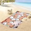 Bubu Dudu Print Strandtuch, Großes Weiches Schnelltrocknendes Handtuch für Strand Camping Schwimmen