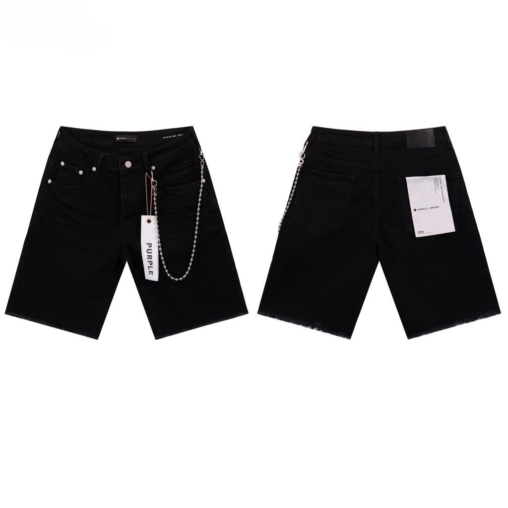 RogueWave Trendy Streetwear Ripped Luxury Clothing Men's Denim Knee Length Shorts Summer Solid Distressed Jeans