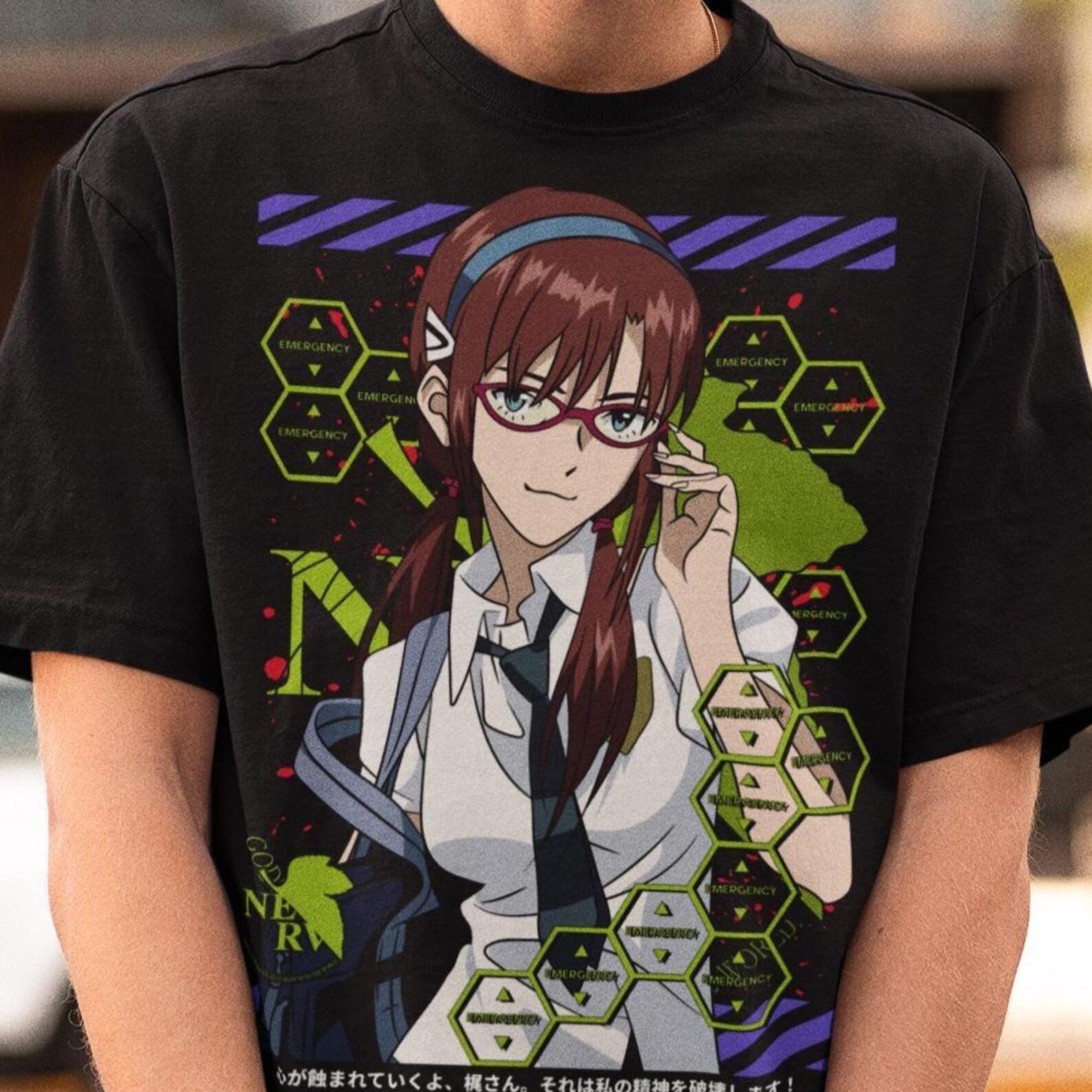 Mari Makinami Anime Shirt – Evangelion Tshirt,EVA Tee,Makinami Sweater XL