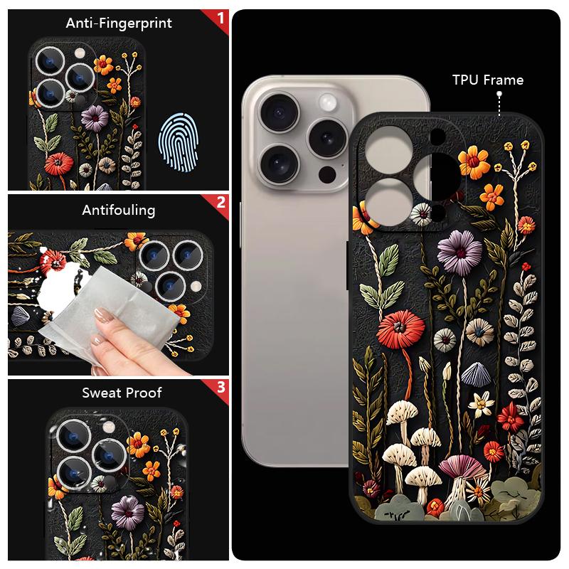 Wrist Strap Lanyard TPU Phone Case For iPhone 17 16 15 Pro Max 12 13 14 Pro Max Air 11 Embossed Printed Soft Silicone Back Cover