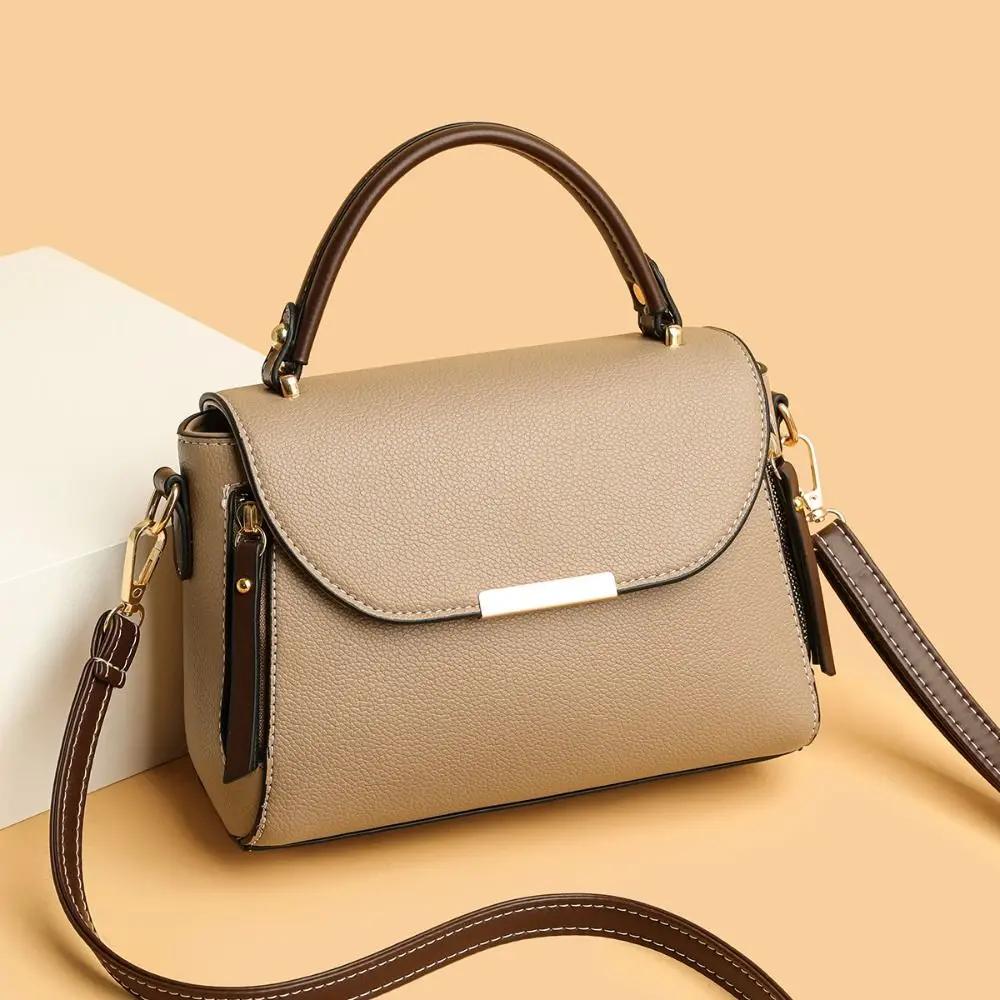 Luxury Shoulder Bag Female Bag Women Leather Handbags Multicolor High Capacity Crossbody Bags for Ladies Handbags хаки