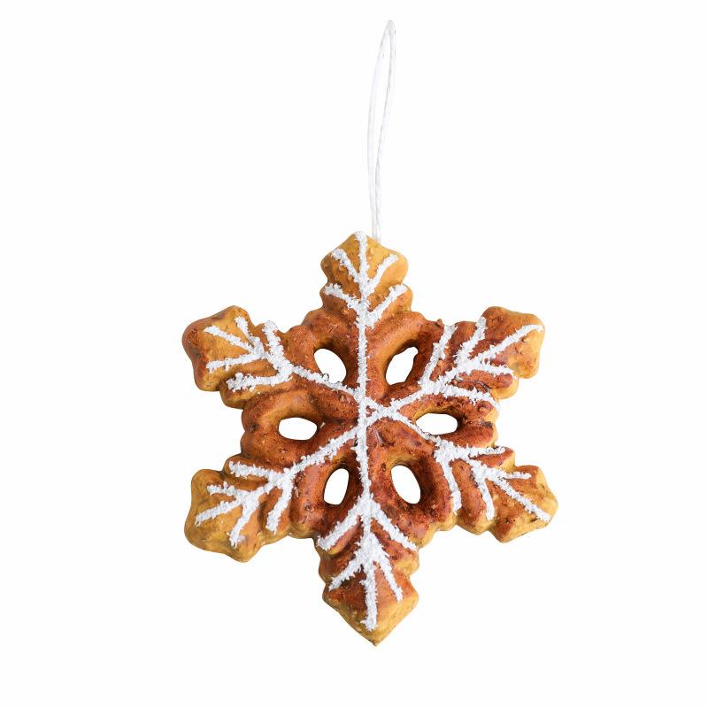 1pc Foam Ball Snowflake Gingerbread Man Christmas Tree Ornaments Set DIY Xmas Decorations Hanging Pendants for Home Party Gifts