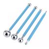 4PCS DIY Stainless Steel Polymer Clay Tools Sculpture Tool Toy Molding Balls Sticks Non Slip