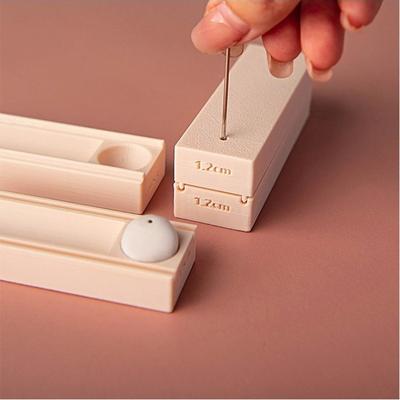 With Hole Punch Clay Bead Maker Tool DIY Jewelry Earrings Necklaces Round Ball Shaping Mold Auxiliary Tool Clay Ball Punching