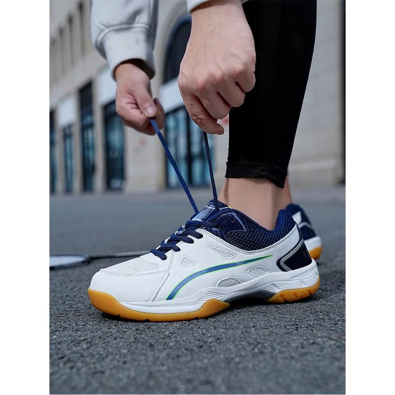 Unisex Badminton Shoes Men Women Lightweight Breathable Training Sneakers With Non-Slip Rubber Sole