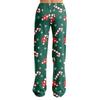 Dames Kerstprint Broek, Casual Pyjamabroek zonder en zonder Zakken