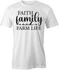 FAITH FAMILY FARM LIFE TShirt Tee Short-Sleeved Cotton CLOTHING S1WSA214
