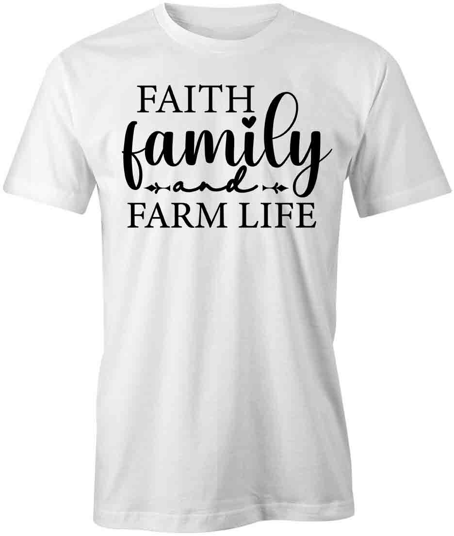 FAITH FAMILY FARM LIFE TShirt Tee Short-Sleeved Cotton CLOTHING S1WSA214 XL