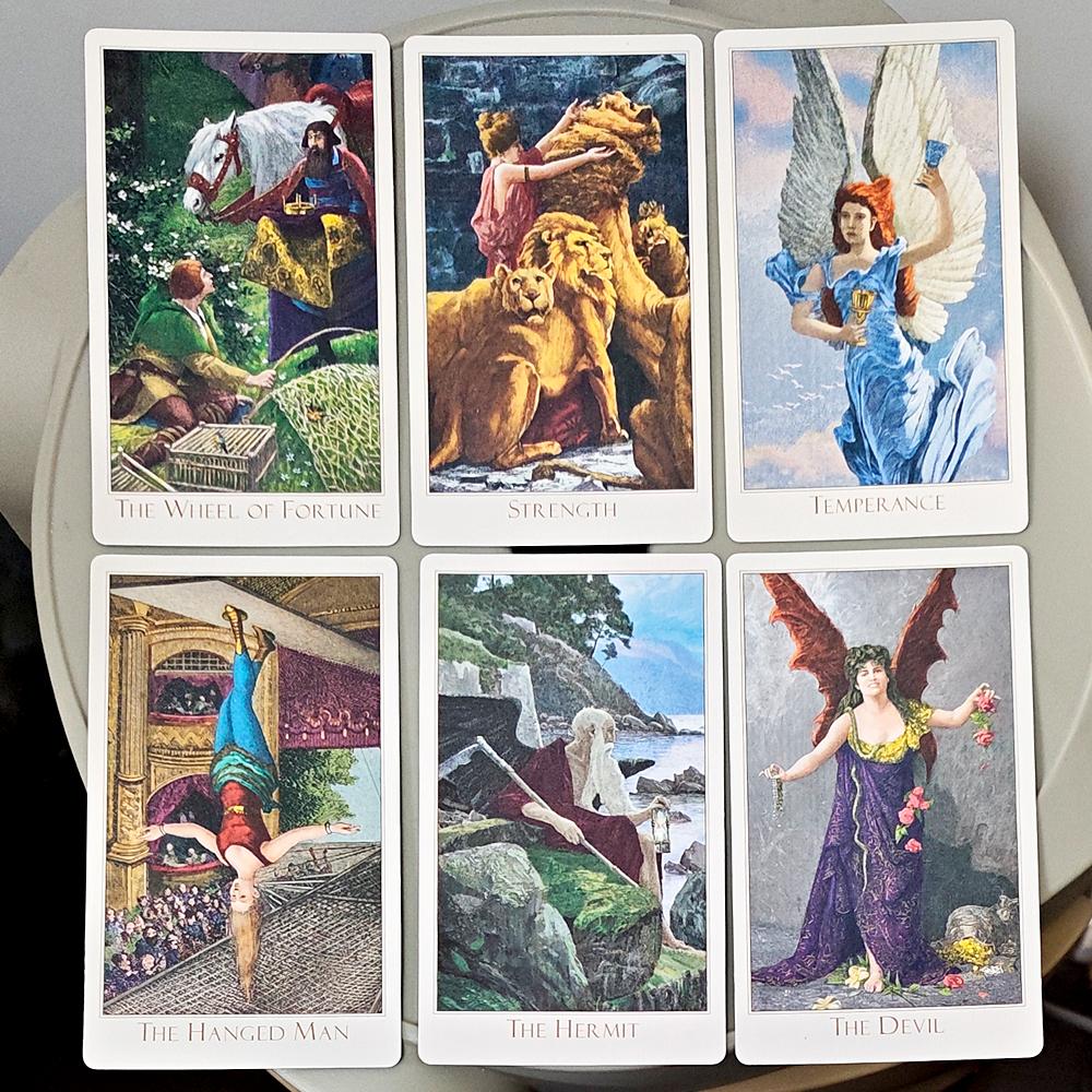The Victorian Romantic Tarot Deck - 78 Pcs Elegant 19th Century Art Tarot Cards 12*7cm In Rigid Box, Double-embossed Cardstock