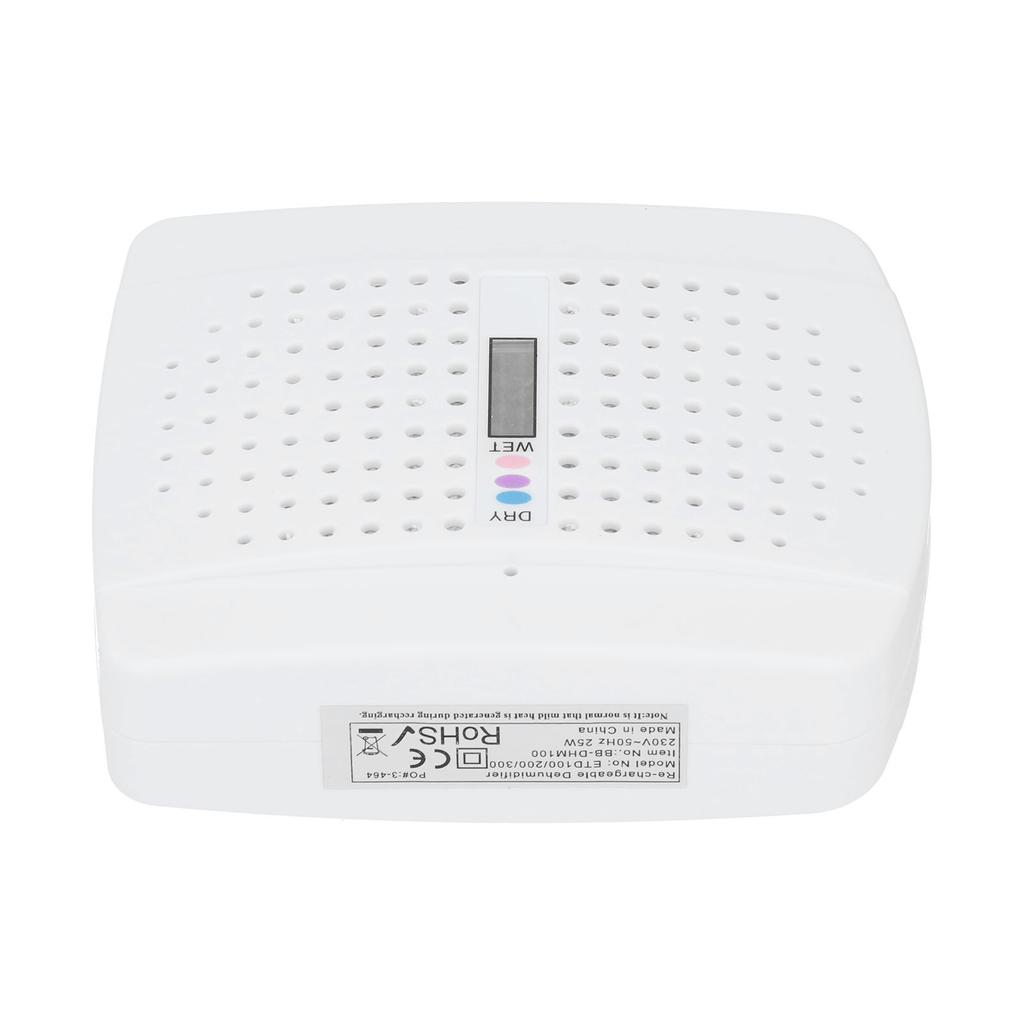 Mini Dehumidifier Reusable Mute Bookcase Wardrobe Moisture Absorber Equipment White