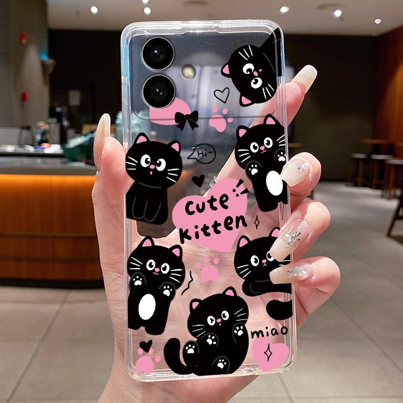 Case For Samsung Galaxy S26 Edge Flower Butterfly Protective Thin Casing Transparent Soft Silicone TPU Phone Cover
