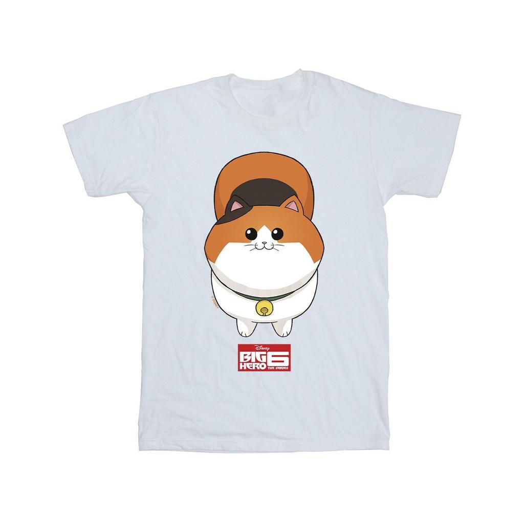 Disney T-shirt da uomo Big Hero 6 Baymax faccia di gattino