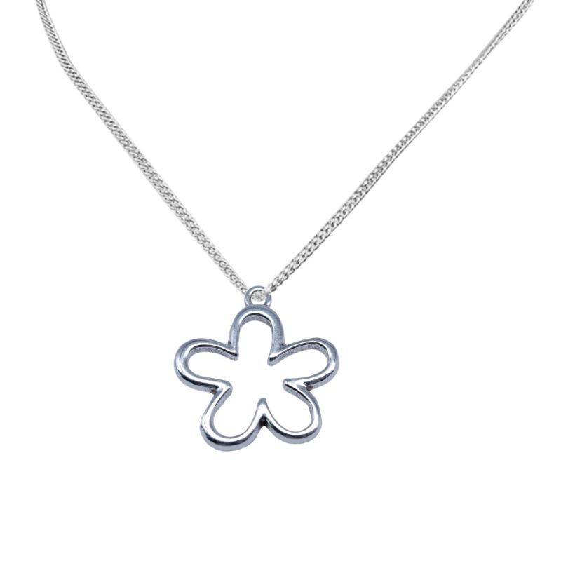 Popular Ancient Silver Alloy DIY Accessories Hollow Flower Pendants DIY Handmade Bracelet Necklace Earrings Materials