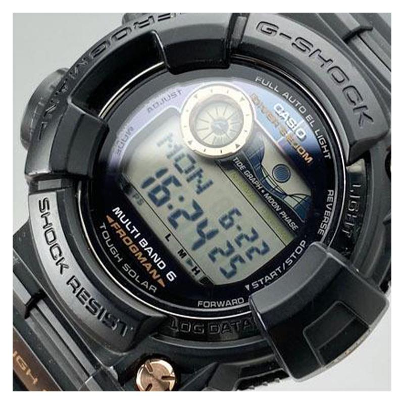 Casio G-SHOCK FROGMAN Series 200m Waterproof Quartz Movement Resin Strap Japanese and Korean Watch Men's Watch Blue Dial GWF-1000B-1JR