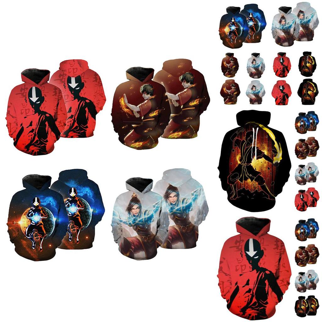 The Avatar Last Airbender Hoodie Cosplay Costume Man Women Anime Jackets Casual