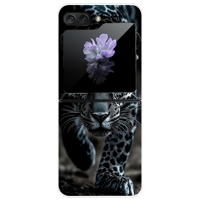 For Samsung Z Flip7 Cases Flip 7 Hard PC Transparent Phone Cover For Samsung Galaxy ZFlip 7 Cool Luxury Clear Shockproof Case