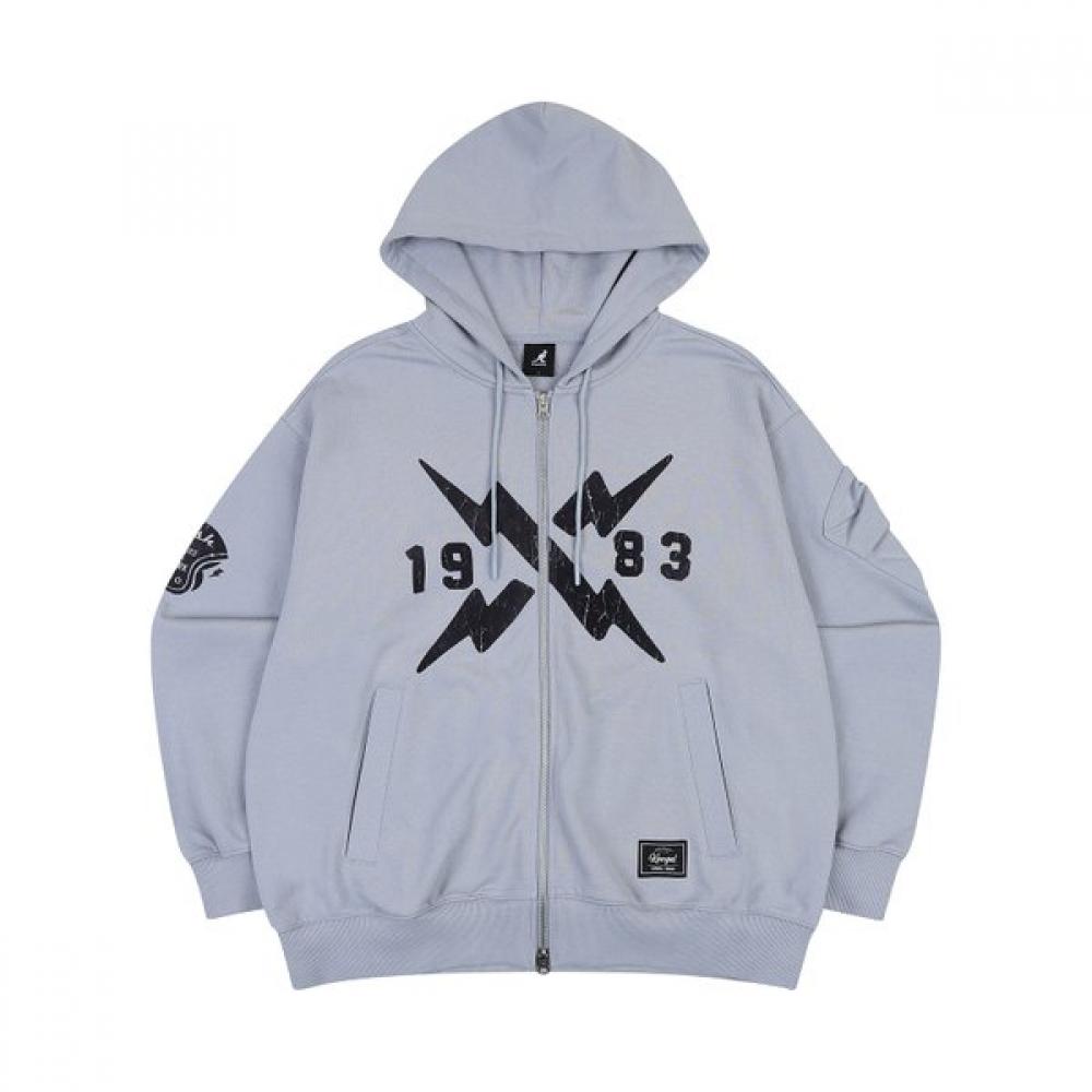 Kangol Biker Zip Up Hoodie 5134 Gray XL