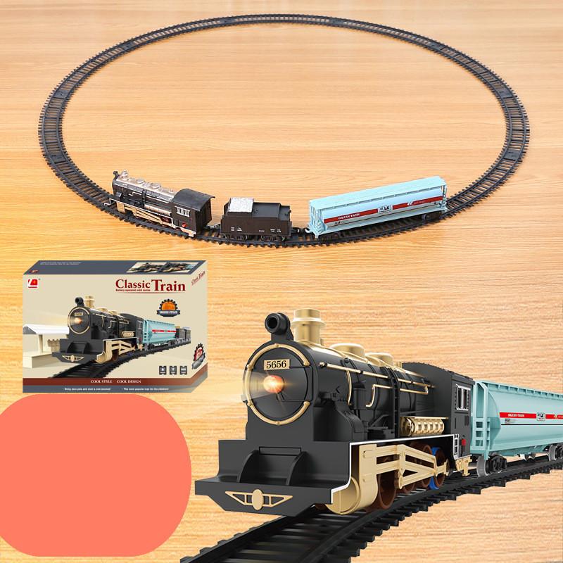 Electric Track Thomas Train Christmas High-speed Dinosaur Astronaut Kids Boy Toy Car Classic Track Car English Box