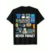 Retro 80S And 90S T-Shirt - Vintage Computer And Game Console Design with Cassette, Floppy Disk, And TV Icons - Short Sleeve And Relaxed Fit for