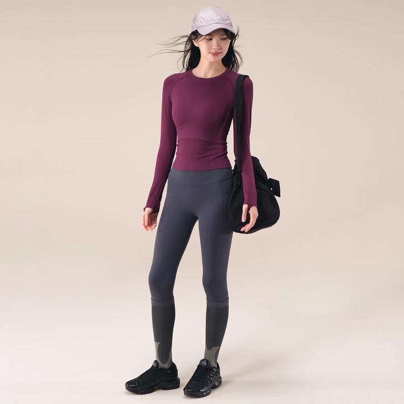 ACKDCS Women's Slim Fit Long Sleeve Quick Dry Yoga Top