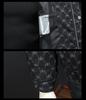 European Men's Stand Collar Winter Down Jacket - Slim Fit, Warm, Trendy Print, High-End Casual Style