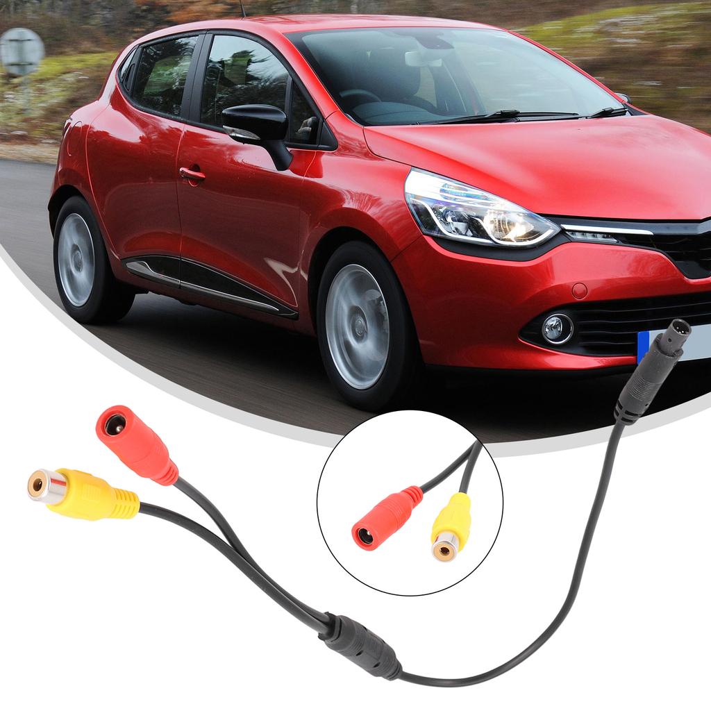 1pcs Car Backup Reverse Camera 4-Pin-Male To CVBS Female Connector-Wire Harness 58.5cm/23inch In-Car-Technology