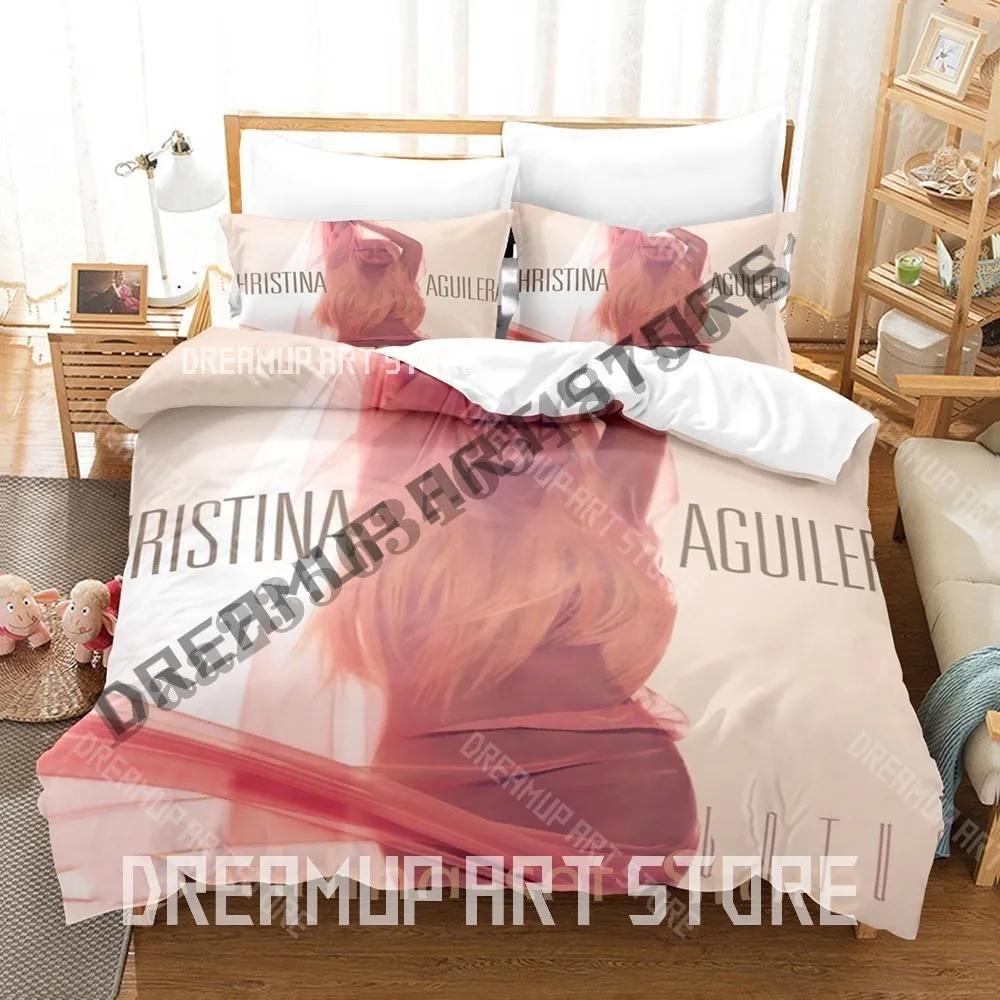 3D Print Christina Aguilera Bedding Set Single Twin Full Queen King Size Bed Set Adult Bedroom Duvetcover Sets Cool Bed She