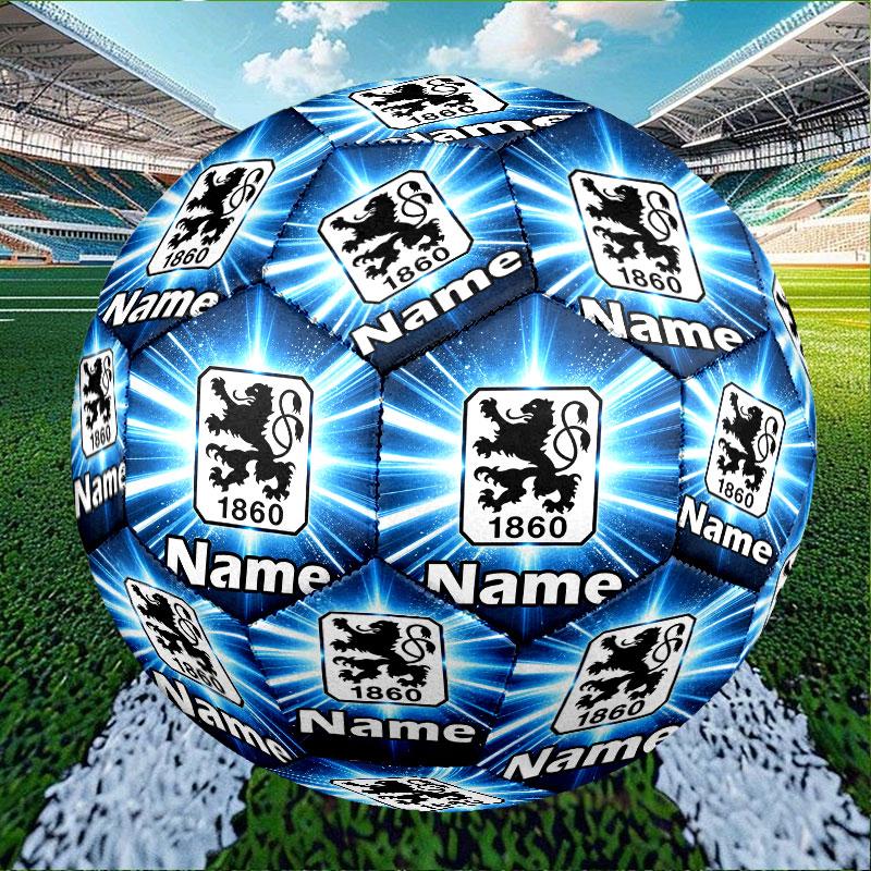Custom Name Personalized 1860 Munchen football club Print Size 5 Soccer Ball Training & Match Football, for Team, Kicking, Gift for Football Enthusias