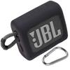 JBL GO3 Bluetooth Portable Speaker Protective Silicone Case (Case Only) - Aenllosi (Black)