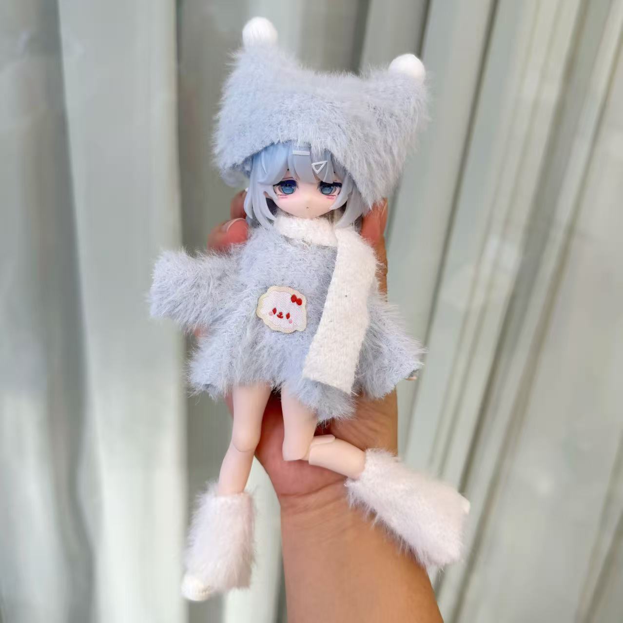 

Набор одежды для кукол 1/8 1/12 Ob11 BJD Зимний наряд Аксессуары для переодевания (Только Одежда) no doll