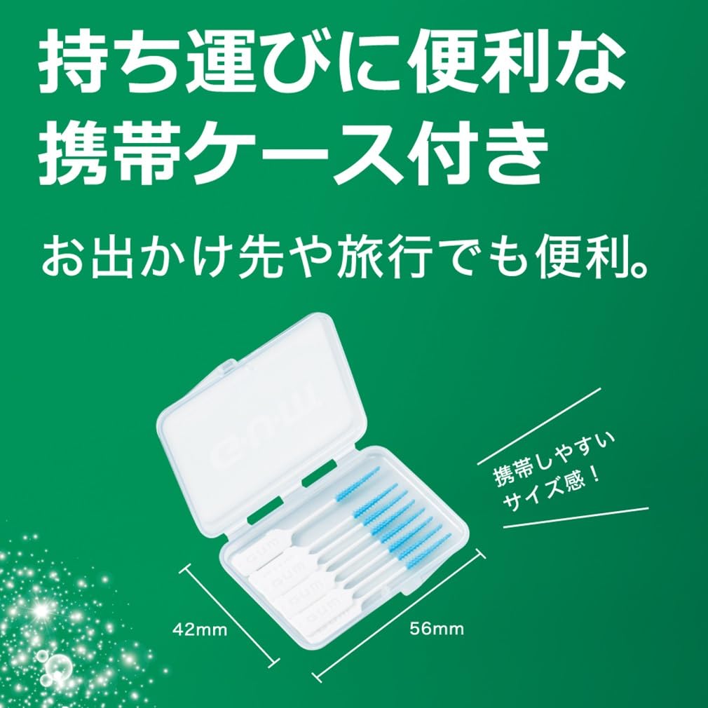 GUM Parodontal Pro Care Soft Pick Interdental-Weichgummi mit Etui Dünn 40 Bürsten x 4 Packungen Bonus-Bürsten, Typ, [Größe SSS-S, Typ], +