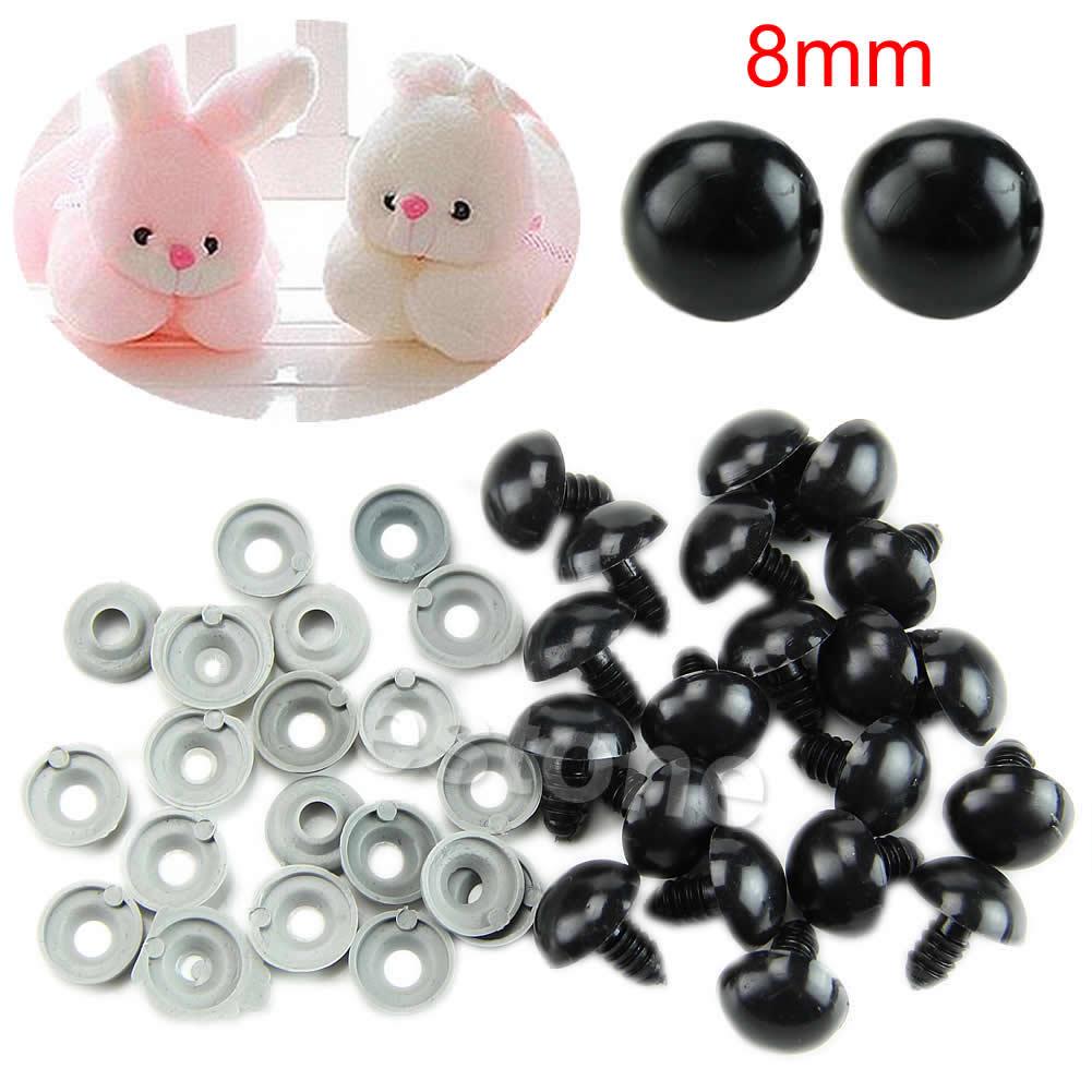100pcs 6-20mm Mix Color Plastic Safety Eyes For Teddy Bear Puppet Felting Crafts 100pcs 6-20mm Mix Color Plastic Safety Eyes For Teddy Bear Puppet Felting Crafts
