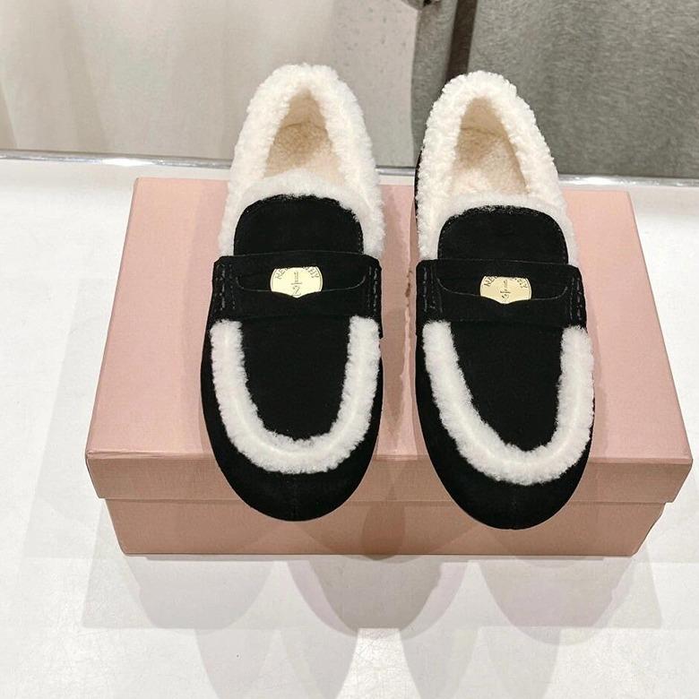 

Су Иинь интернет-знаменитость с тем же Zuli Xiaoxue теплый бархат ленивые плоская подошва пух монеты лоферы женские хлопковые туфли 40