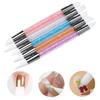 Nail Art Silicone Pen: Dual-Head Tool for Embossing, Magic Mirror Powder, and Gradient Color Mixing.