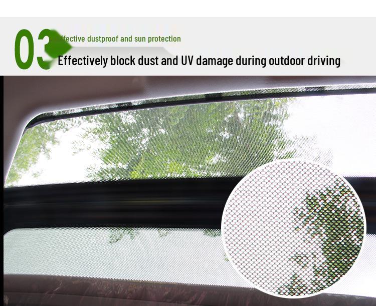Car Window & Sunroof Mosquito Mesh Sunshade Curtains