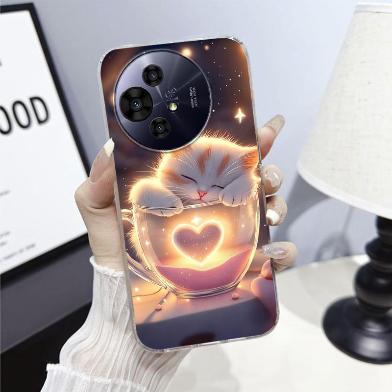 For TCL 50 SE 50 50XE 50XL NxtPaper 5G Case Cover For TCL 505 501 Marble Clear Soft Silicone Phone Case Cartoon Flower Fundas