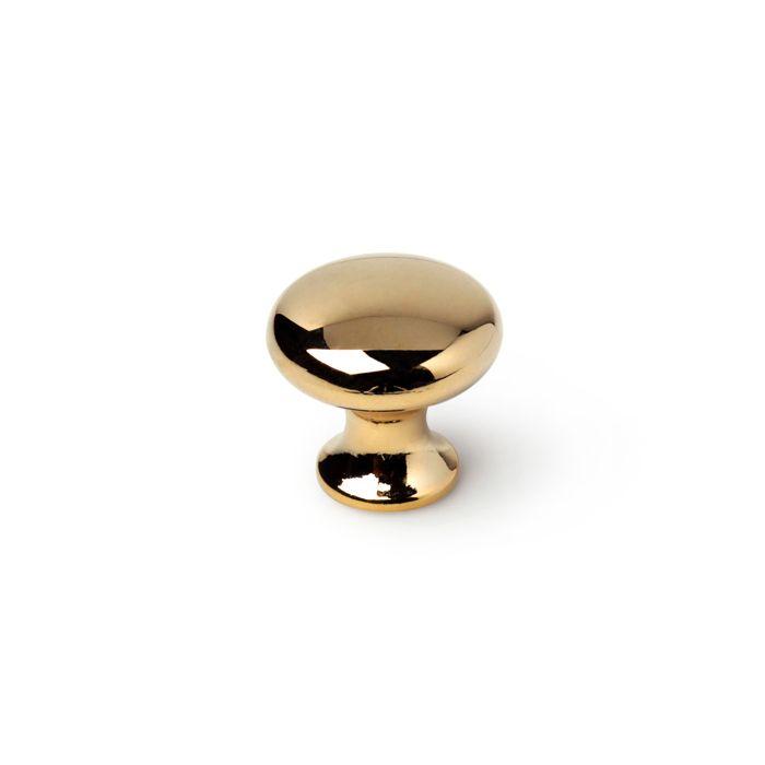Boutons de meuble - REI - Mod.760 - Zamak - Finition or - Ø25mm