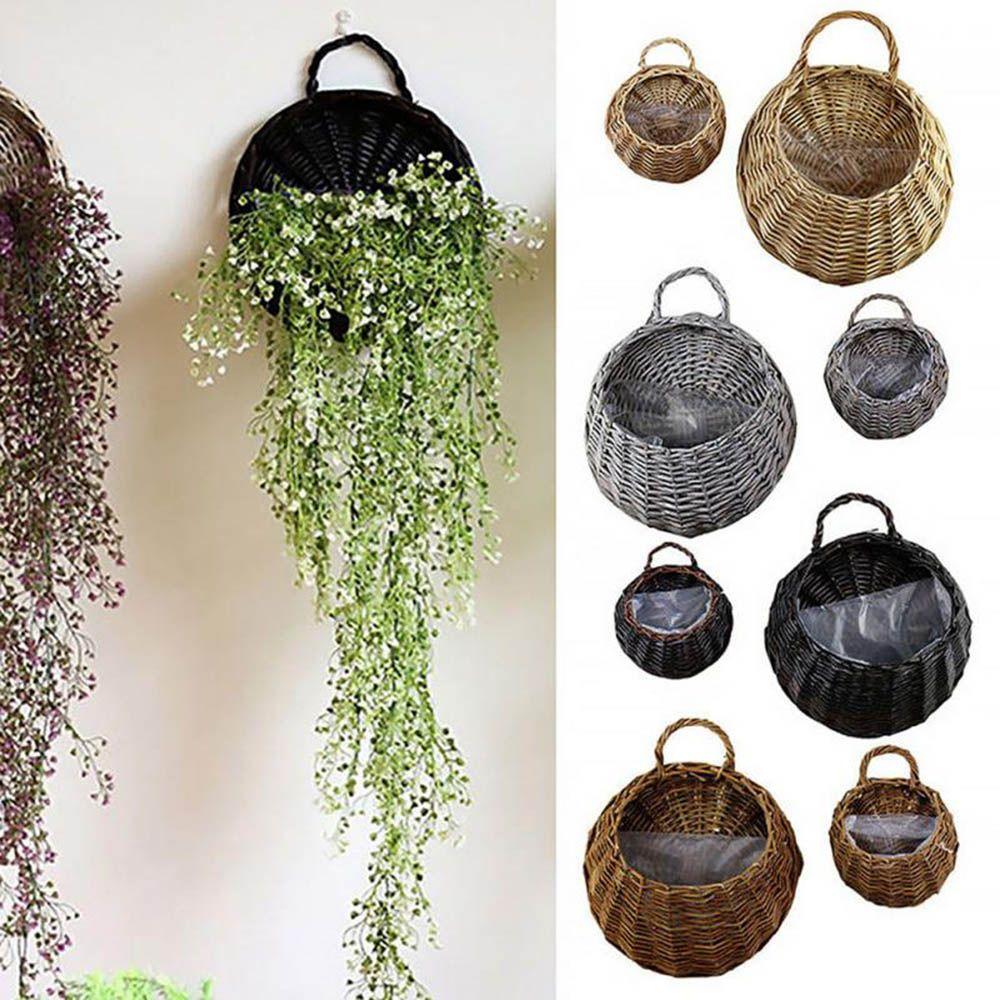 Wall Hanging Flower Basket Storage Container Flower Planter New Garden Pots Home & Living