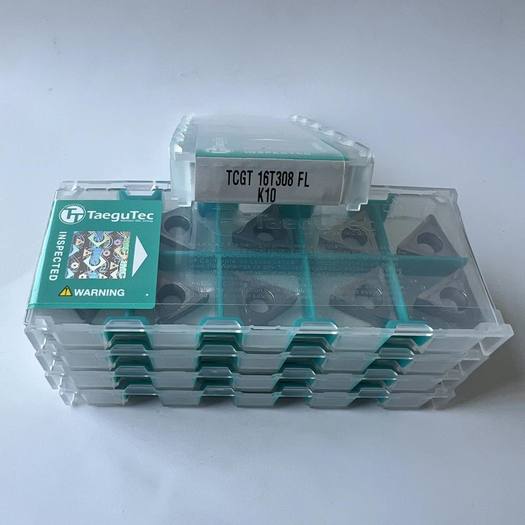 TaeguTec / TCGT16T308FL K10 / Original carbide blade 10 Pcs