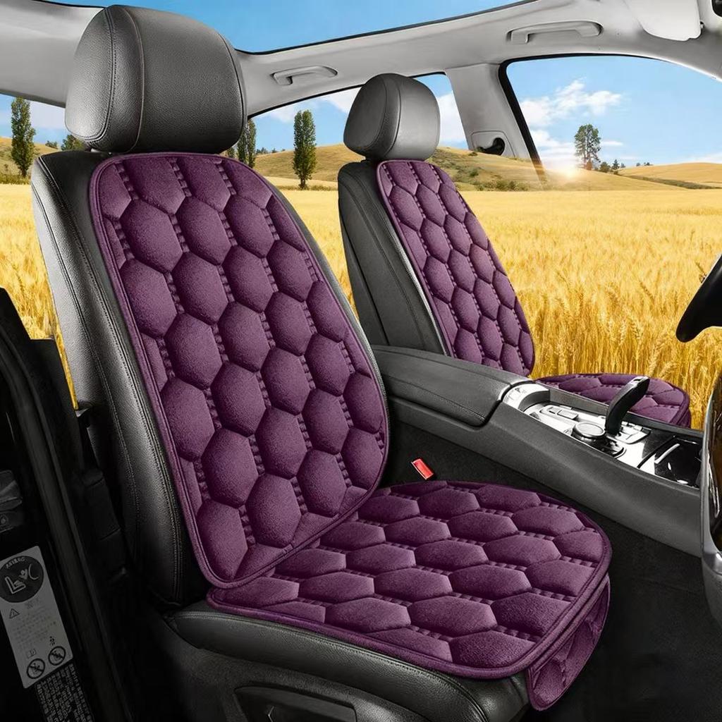 New Winter Universal Round Plush Simple And Atmospheric Multi Piece Car Seat Cover Comfortable, Insulated And Breathable