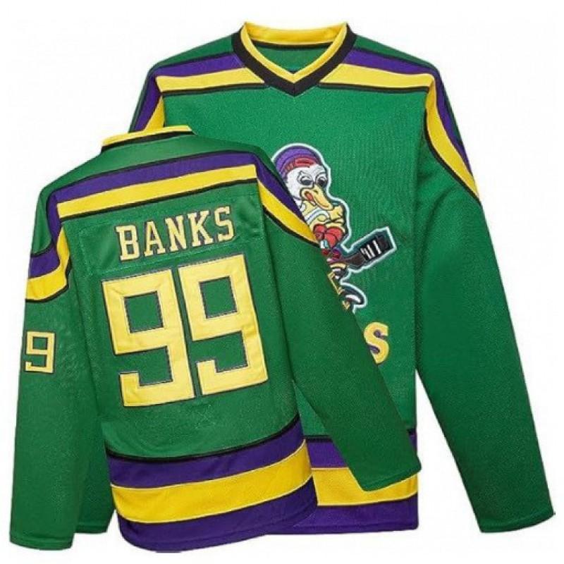 Mens Long Sleeve Duck Print Hockey Jersey T-Shirt Loose Fit Casual Sport Tee Youth