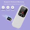 Portable MP3/MP4 Music Player 2.01-inch IPS High Definition Screen Bluetooth 5.4 Compatible eBook Recording Walkman FM Radio